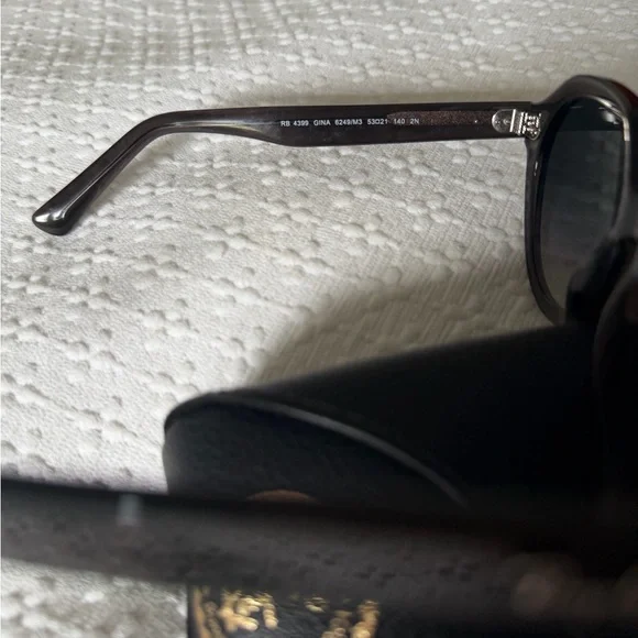 Ray-Ban Gina 53mm Grey Frame Sunglasses with Gradient Smoke Lenses